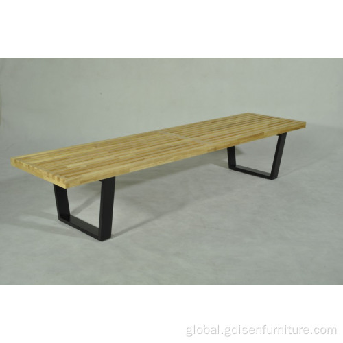 China Mid Century modern furniture George Style Platform Bench in Natural Wood color by solid wood Supplier